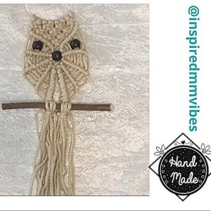 MACRAME OWL MACRAME WALL HANGER